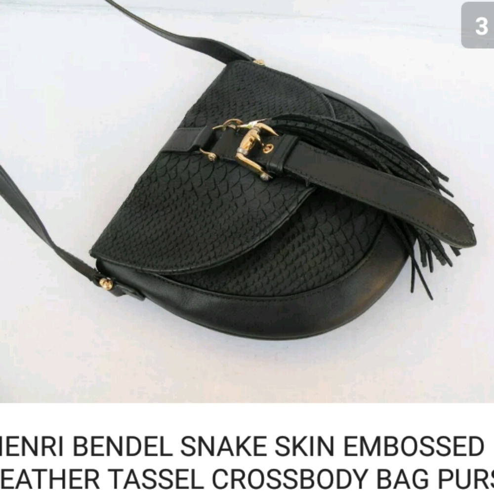 Henri Bendel Crossbody bag w/tassel
